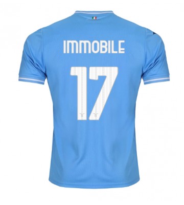Lazio Ciro Immobile #17 Replika Hjemmebanetrøje 2023-24 Kortærmet